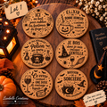 Lot de 6 sous-verres en liège Halloween modèle 1